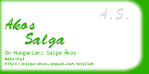 akos salga business card